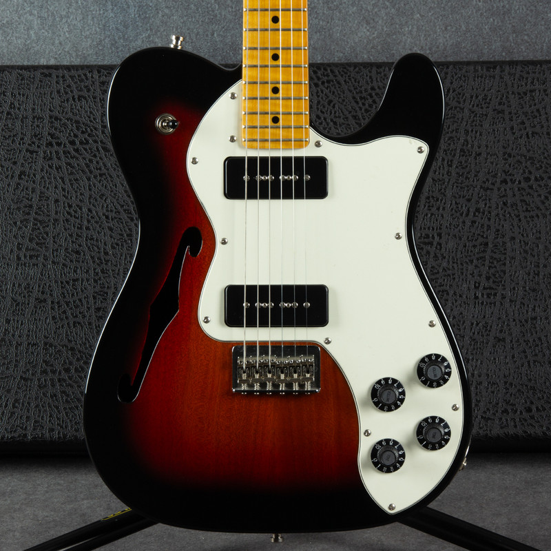 Fender Modern Player Telecaster Thinline P90 3 Tone Sunburst 2nd