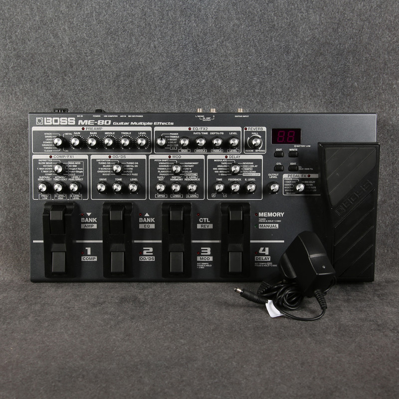Boss ME-80 Guitar Multiple Effects Processor - Power Supply - 2nd Hand