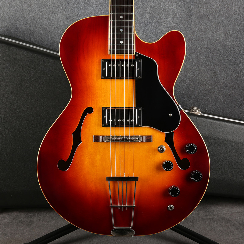 Pete Back Custom Hollowbody Jazz Guitar - Sunburst - Hard Case - 2nd Hand