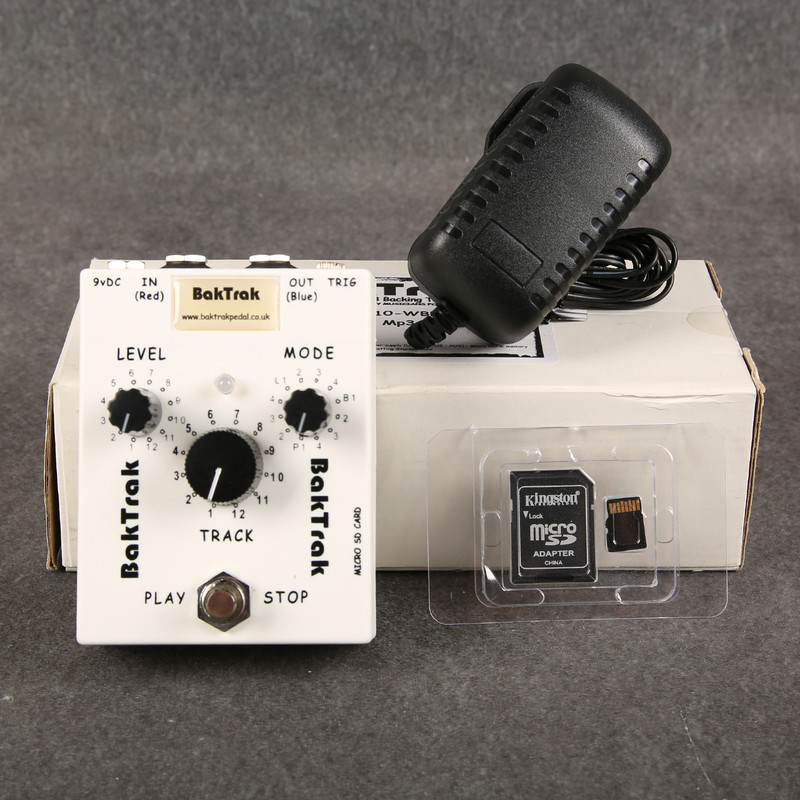 BakTrak MP3 Backing Track Pedal - Box & PSU - 2nd Hand
