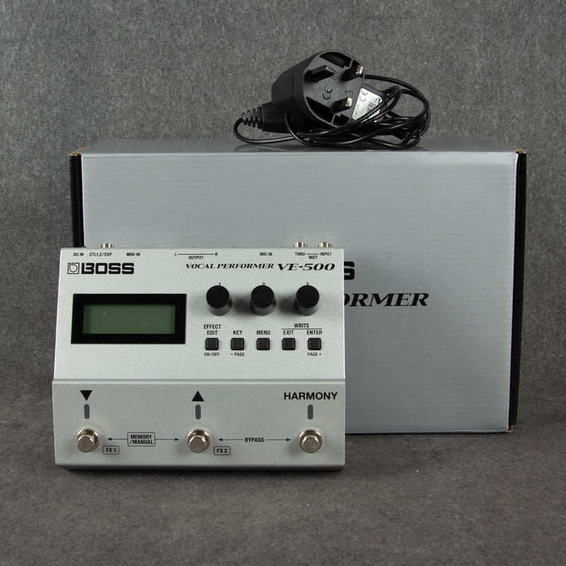 Boss VE-500 Vocal Performer Pedal - Box & PSU - 2nd Hand