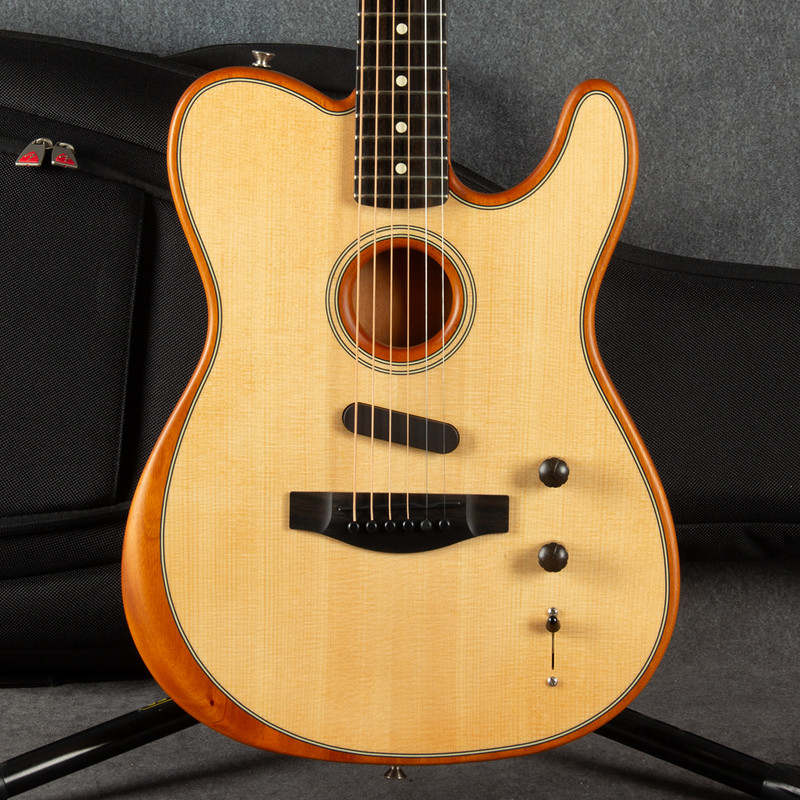 Fender American Acoustasonic Telecaster - Natural - Soft Case - 2nd Hand