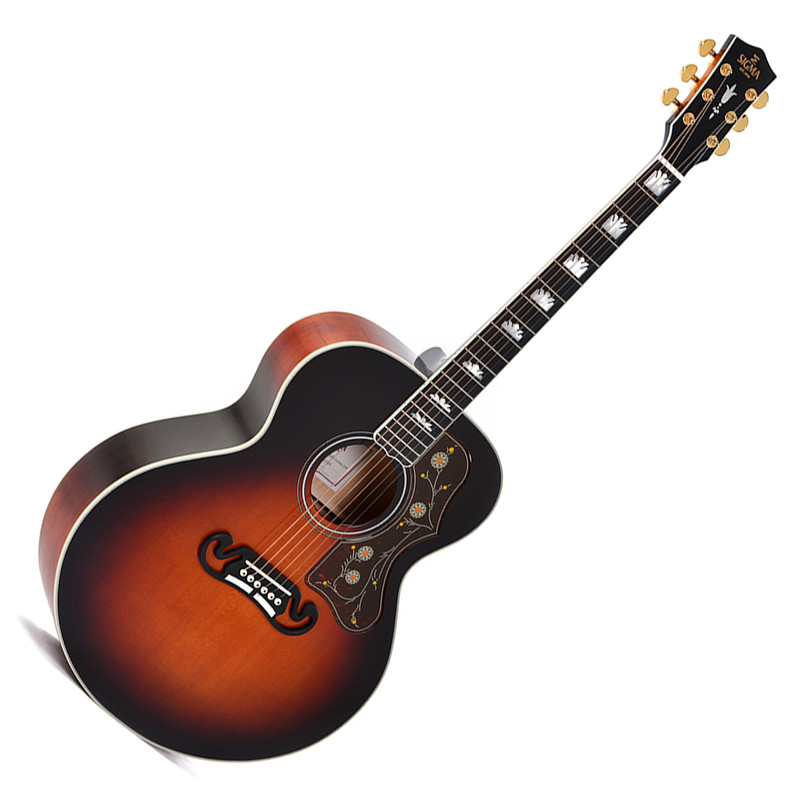 Sigma SG Series All Solid SGJA-SG200-VSB Acoustic Guitar - Vintage Sunburst