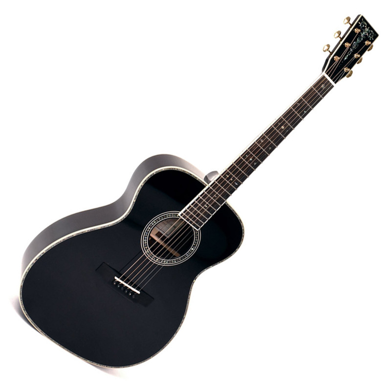 Sigma Special Edition S000R Black Diamond Electric Acoustic Guitar - Gloss Black