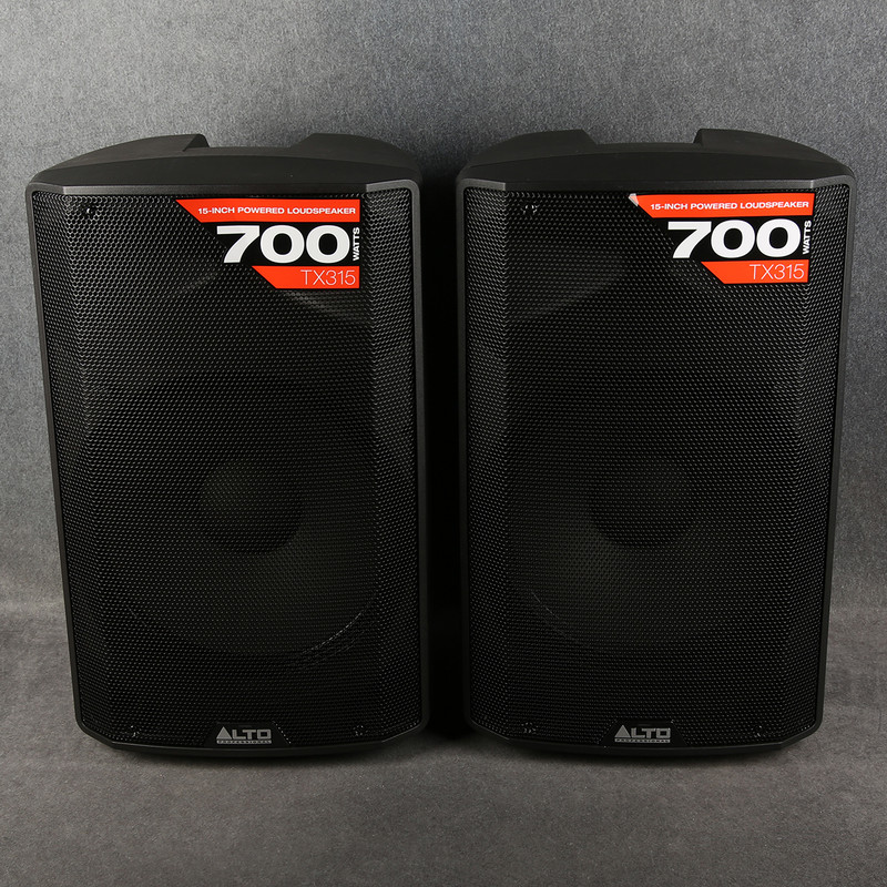 Alto Professional TX315 2 Way Powered Loudspeaker - Pair - 2nd Hand