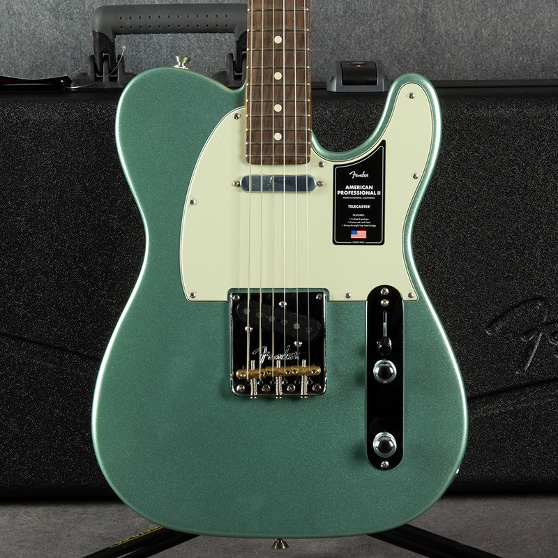 Fender American Pro II Telecaster RW - Mystic Surf Green - Hard Case - 2nd Hand