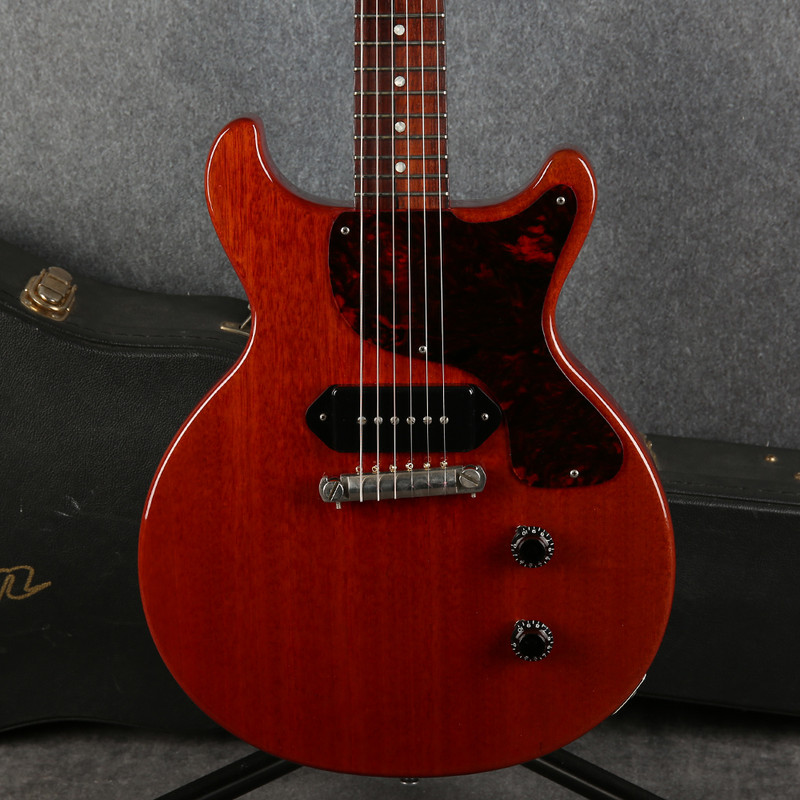 Gibson CS 1958 Les Paul Junior Double Cut Reissue - Cherry Red - Case - 2nd Hand
