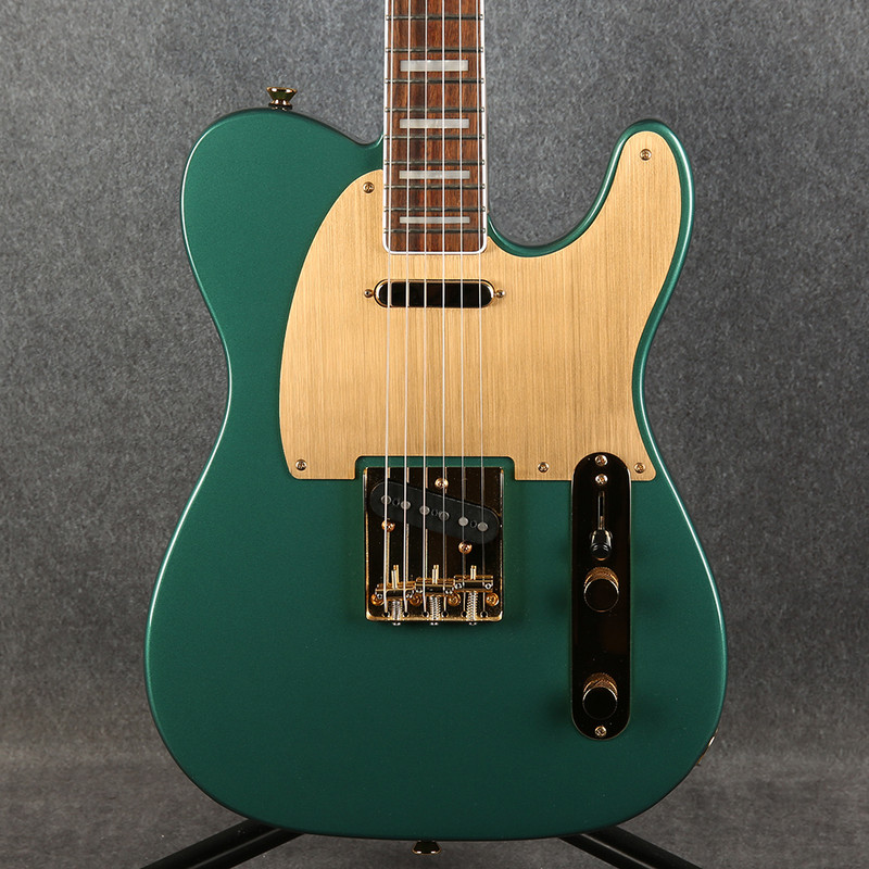 Squier 40th Anniversary Gold Edition Tele - Sherwood Green Metallic - 2nd Hand