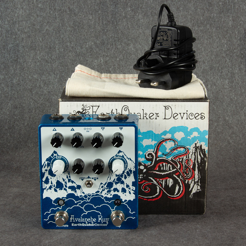 EarthQuaker Devices Avalanche Run V2 Reverb & Delay Pedal - Box & PSU - 2nd Hand