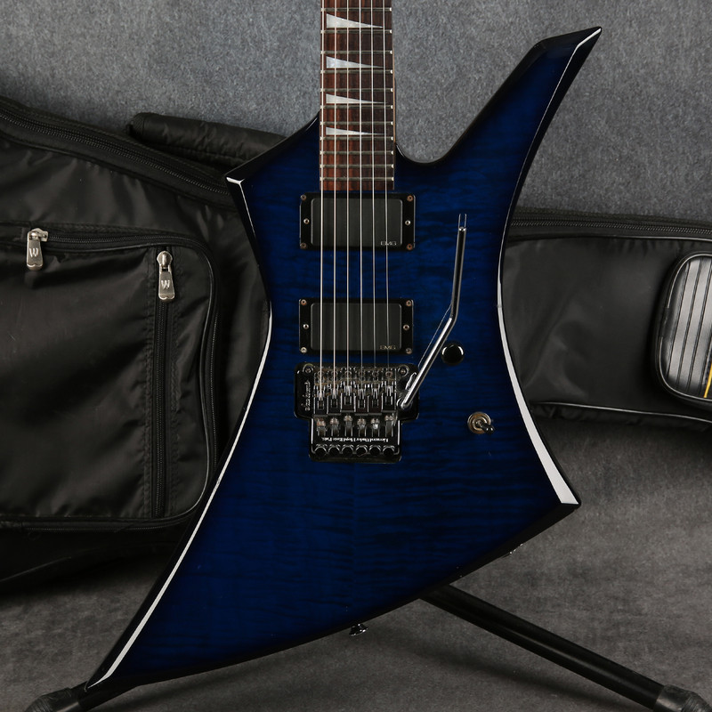 Jackson Pro Series KE3 Kelly - Transparent Blue - Gig Bag - 2nd Hand (144052)