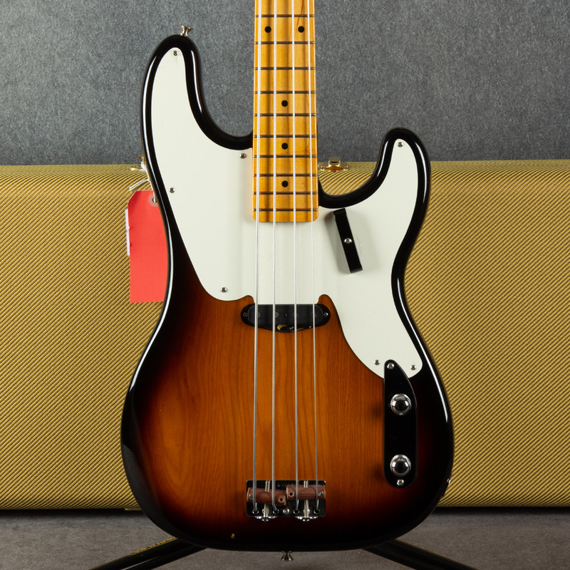 Fender American Vintage II 1954 Precision Bass 2 Tone Sunburst - Case - 2nd Hand