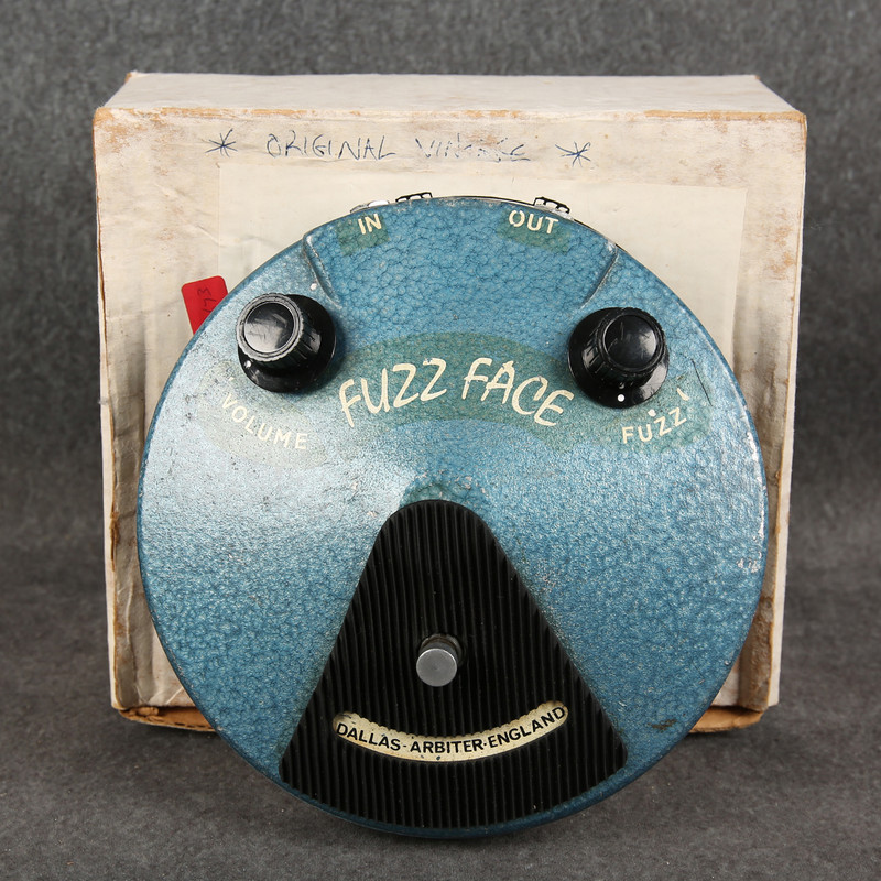 Dallas Arbiter Silicon Fuzz Face BC108 - Late 60s - Blue - Boxed - 2nd Hand