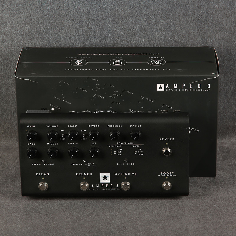 Blackstar AMPED 3 100w High-Gain Amp Pedal - Boxed - 2nd Hand (144781)