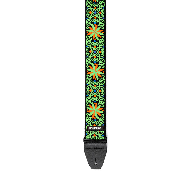 Jim Dunlop Jimi Hendrix Blacklight Filmore Green Strap