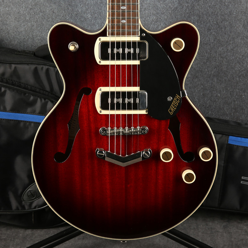Gretsch G2655-P90 Streamliner Center Block - Claret Burst - Gig Bag - 2nd Hand