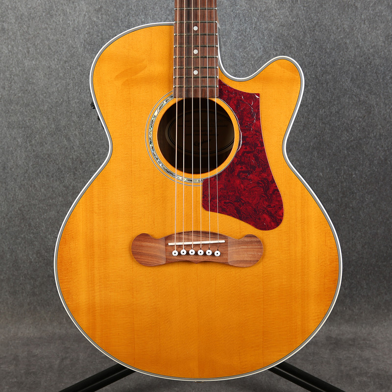 Epiphone J-200 EC Studio Parlor Electro-Acoustic - Vintage Natural - 2nd Hand