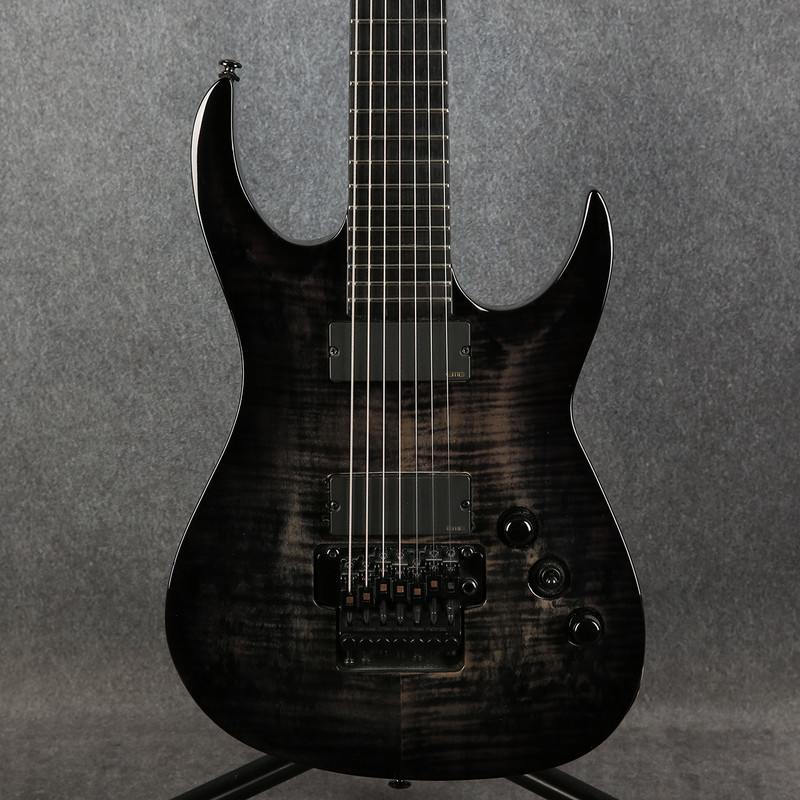 Agile Interceptor Pro 727 Baritone 7 String - Black Flame - 2nd Hand