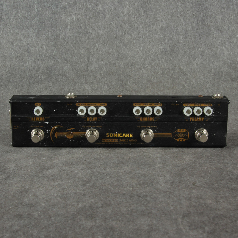 Sonicake SonicBar Sonic Wood Acoustic Guitar Multi FX Pedal - 2nd Hand