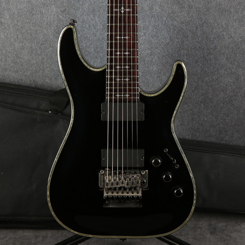 Schecter Hellraiser C-7 FR - Black - Gig Bag - 2nd Hand