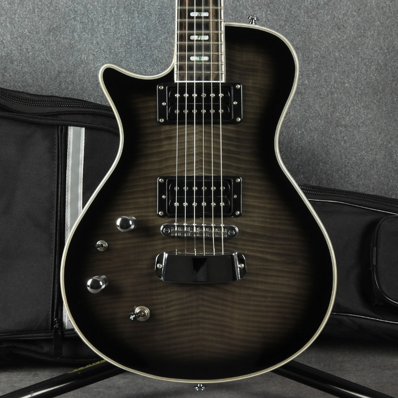 Hagstrom Ultra Swede - Left Handed - Trans Black - Gig Bag - 2nd Hand