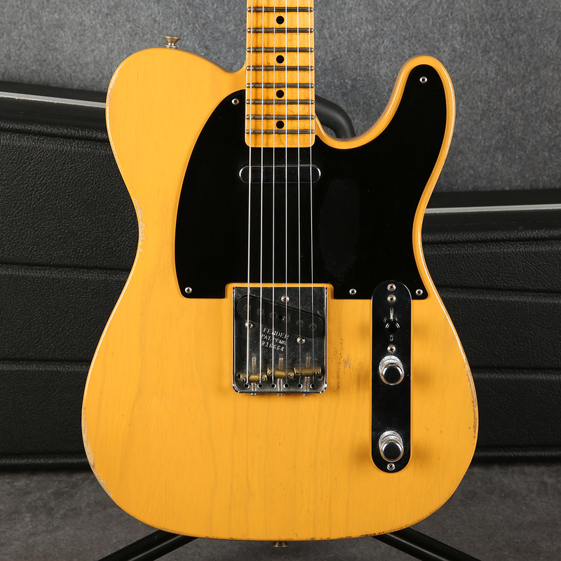 Fender Custom Shop 52 Telecaster Relic - Butterscotch Blonde - Case - 2nd Hand