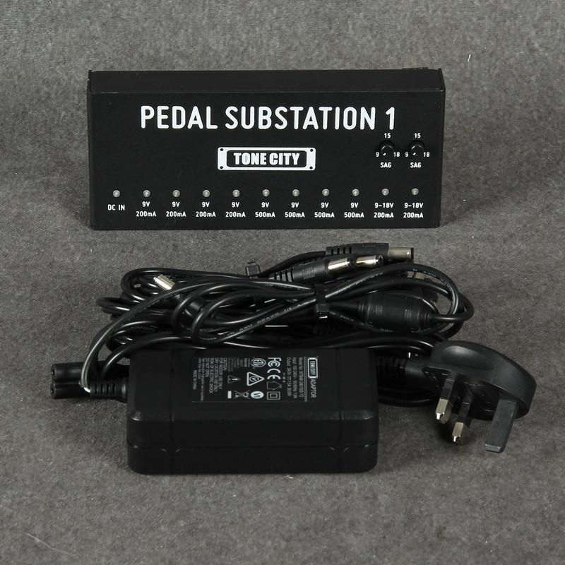 Tone City Pedal Substation 1 10-Way Pedal Power Supply - Cables - 2nd Hand
