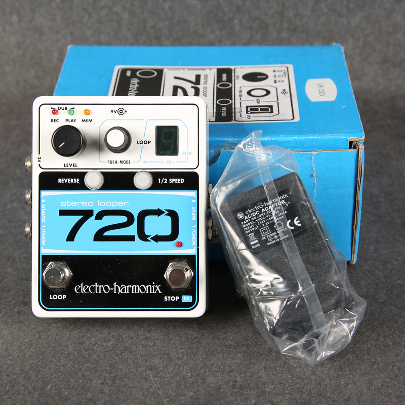 Electro Harmonix 720 Looper Pedal - Box & PSU - 2nd Hand Electro Harmonix 720 Looper Pedal - Box & PSU - 2nd Hand