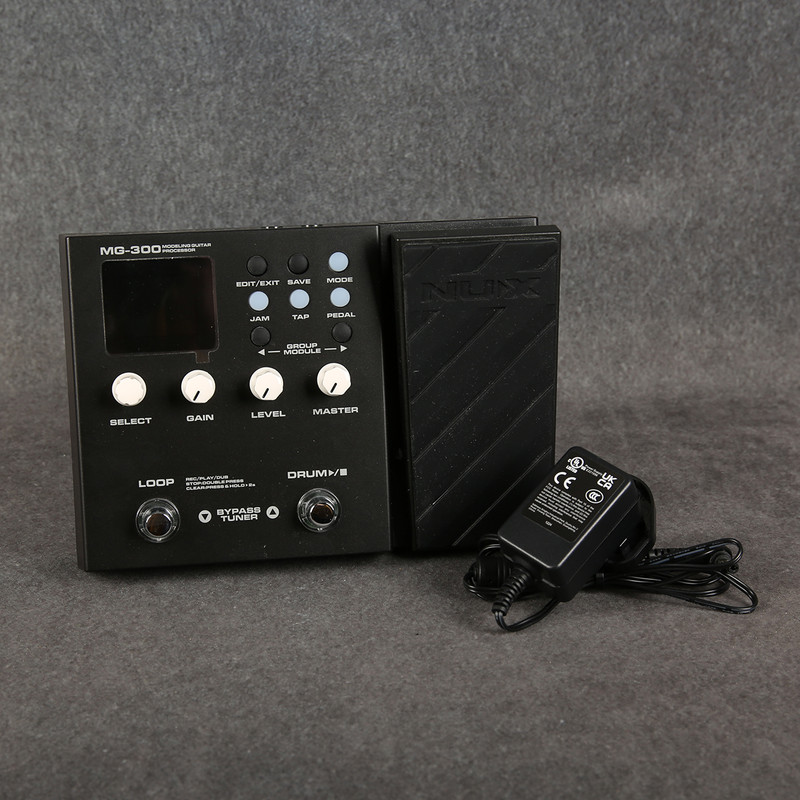 Nux MG-300 Multi Effects Pedal - Power Supply - 2nd Hand