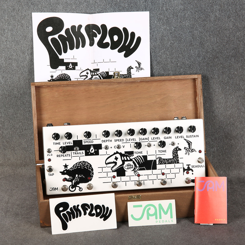 JAM Pedals Pink Flow Multi Effect Pedal - Boxed - 2nd Hand JAM Pedals Pink Flow Multi Effect Pedal - Boxed - 2nd Hand