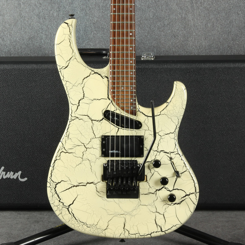 Washburn EC29 - White Crackle - Hard Case - 2nd Hand