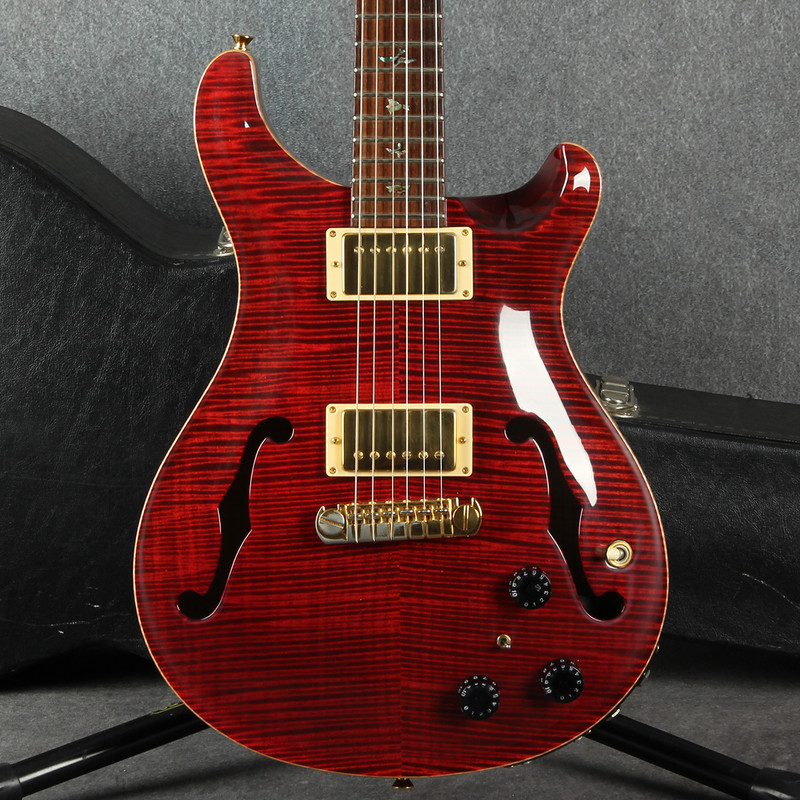 PRS Hollowbody II Artist Pack Piezo - Black Cherry - Hard Case - 2nd Hand