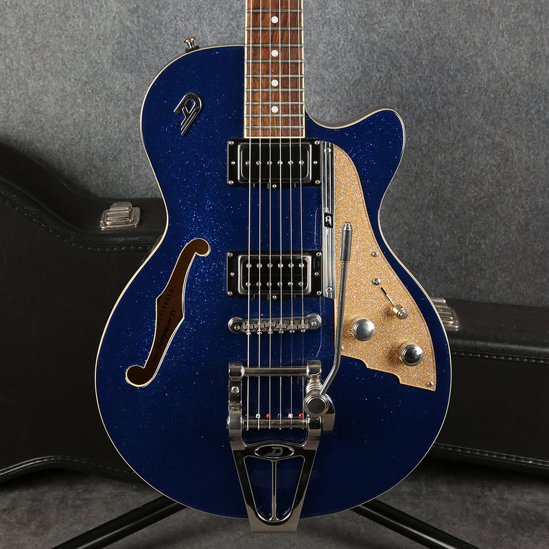 Duesenberg Starplayer TV - Blue Sparkle - Hard Case - 2nd Hand