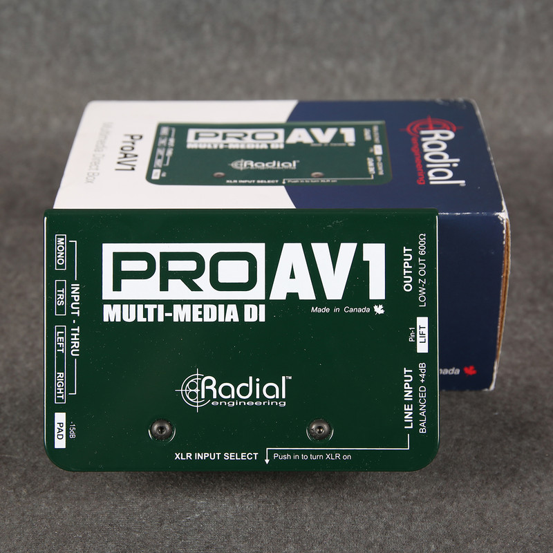 Radial Pro AV1 Passive DI Box - 2nd Hand Radial Pro AV1 Passive DI Box - 2nd Hand