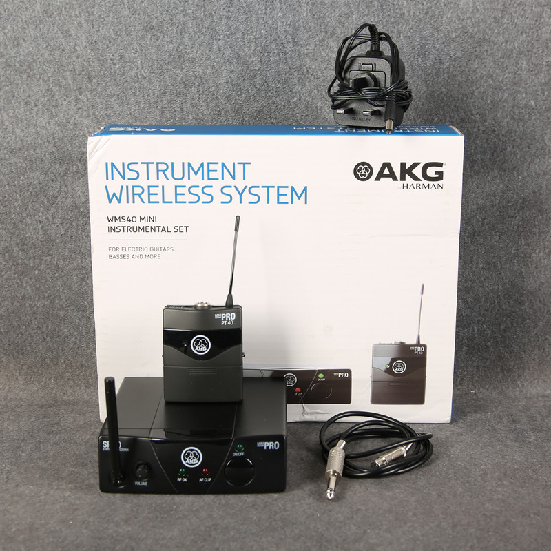 AKG WMS40 Mini Instrument Wireless System - 2nd Hand AKG WMS40 Mini Instrument Wireless System - 2nd Hand