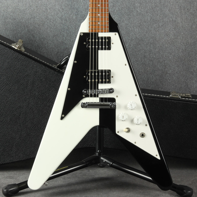 Gibson Rudolf Schenker Flying V - 1993 - Black and White - 2nd Hand Gibson Rudolf Schenker Flying V - 1993 - Black and White - 2nd Hand