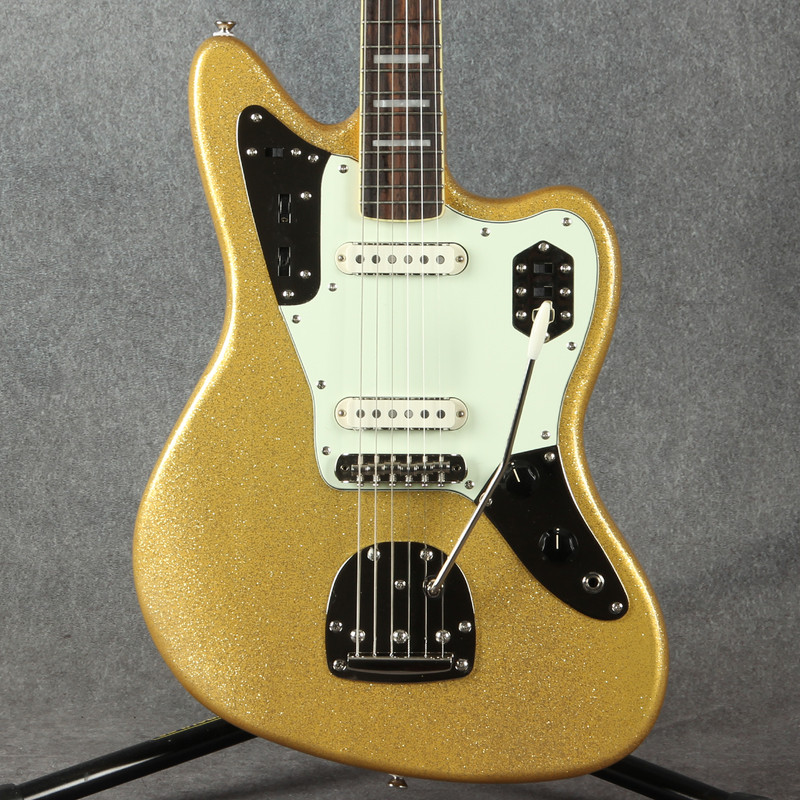 Squier Limited Edition Classic Vibe 70s Jaguar - Gold Sparkle - 2nd Hand