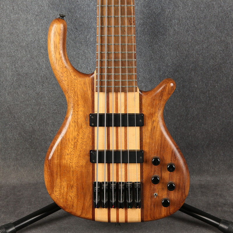Mazeti 6-String Bass Guitar - Natural - 2nd Hand Mazeti 6-String Bass Guitar - Natural - 2nd Hand