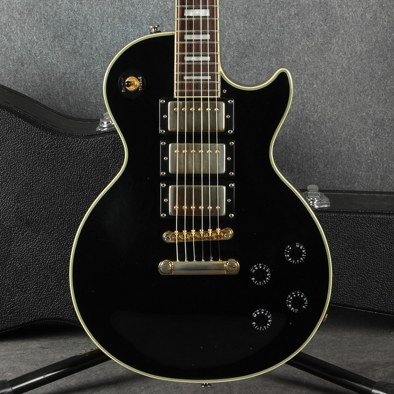 Epiphone Les Paul Custom - MIK - 3 Pickup - Ebony - 2nd Hand