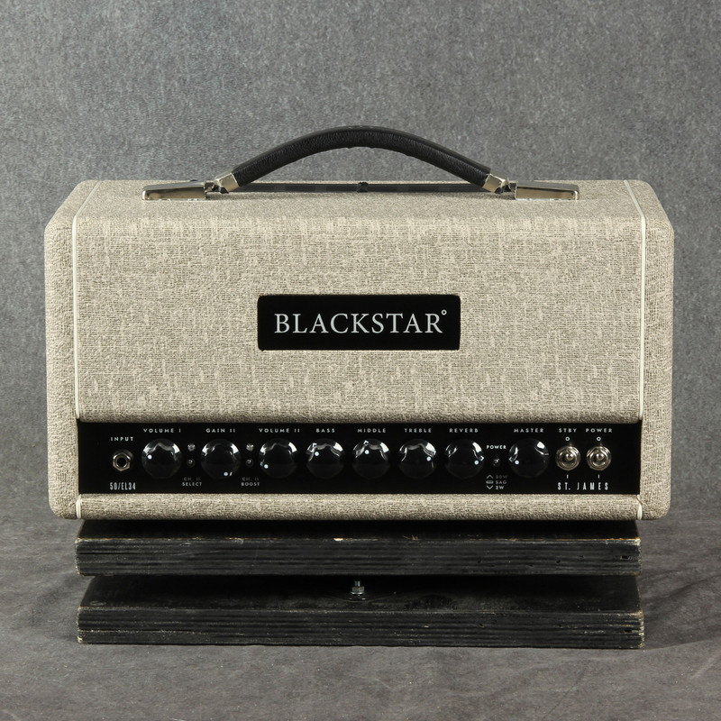 Blackstar St James 50 EL34H 50W Valve Amp Head - 2nd Hand