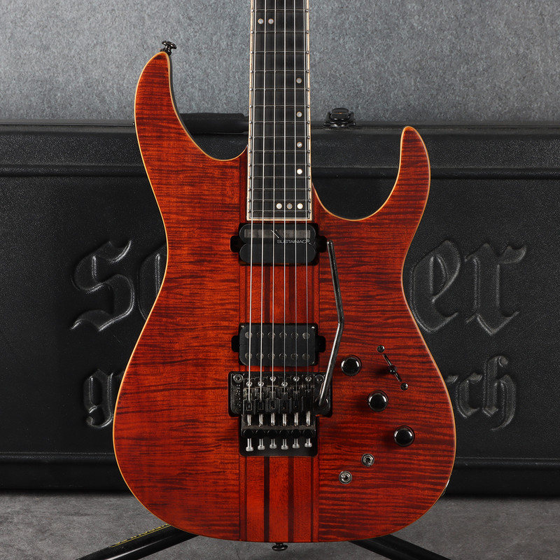 Schecter Banshee Elite 6 FR S - Cats Eye Pearl - 2nd Hand Schecter Banshee Elite 6 FR S - Cats Eye Pearl - 2nd Hand