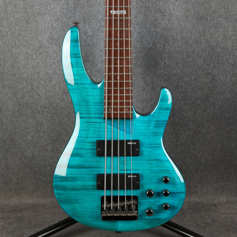 ESP LTD B-155DX 5 String Bass - See Thru Blue - 2nd Hand
