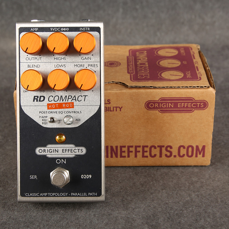 Origin Effects RD Compact Hot Rod Overdrive Pedal - 2nd Hand Origin Effects RD Compact Hot Rod Overdrive Pedal - 2nd Hand