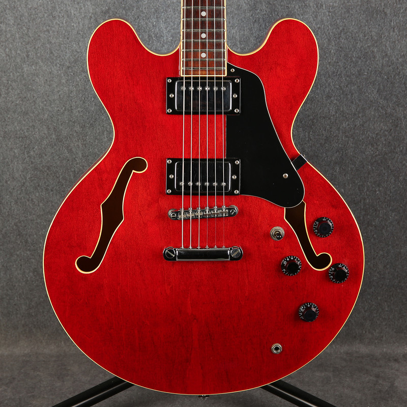 Vintage VSA500 ReIssed Semi Acoustic Guitar - Cherry Red - 2nd Hand