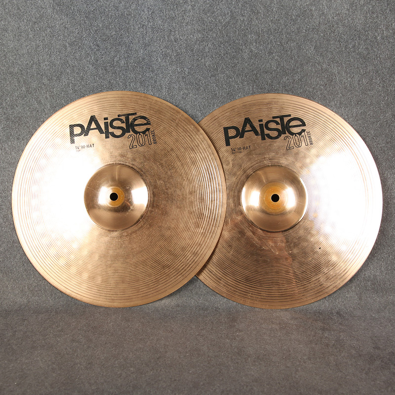 Paiste 201 14 Inch Hi-Hats - 2nd Hand Paiste 201 14 Inch Hi-Hats - 2nd Hand