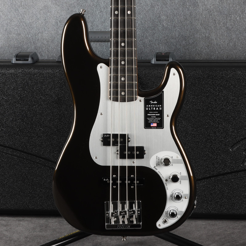 Fender American Ultra II Precision Bass - Texas Tea - 2nd Hand