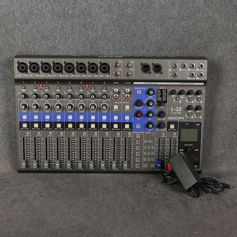 Zoom LiveTrak L-12 12 Channel Digital Mixer & Recorder - 2nd Hand Zoom LiveTrak L-12 12 Channel Digital Mixer & Recorder - 2nd Hand
