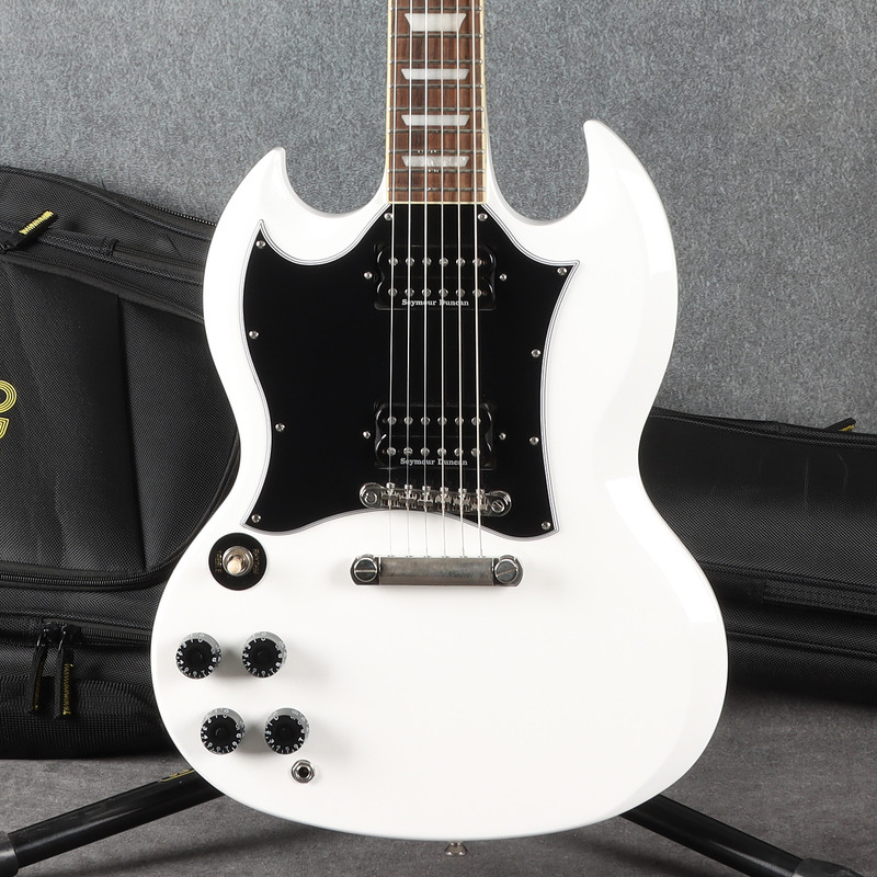 Epiphone SG Standard - White - Seymour Duncan Hot Rodded Set - 2nd Hand