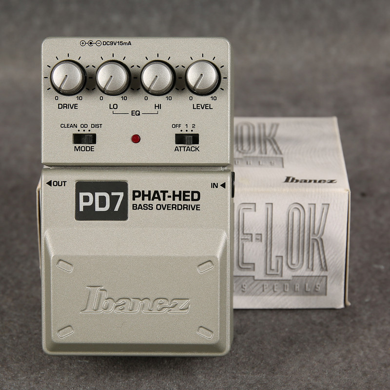Ibanez PD7 Phat-Hed Bass Overdrive Pedal - 2nd Hand
