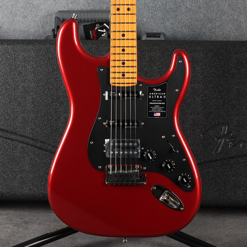 Fender American Ultra II Stratocaster HSS- Sinister Red - 2nd Hand