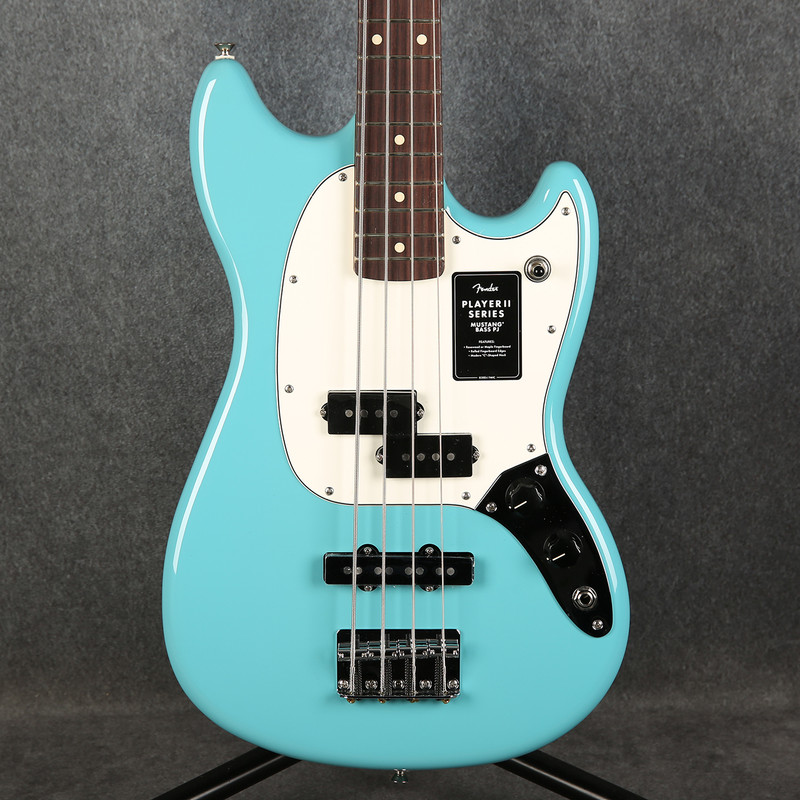 Fender Player II Mustang Bass PJ - Aquatone Blue - 2nd Hand (X1779197)
